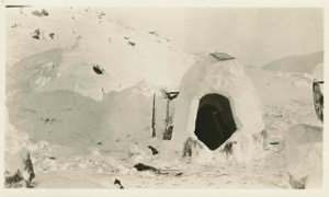 Image: Snow house with entrance